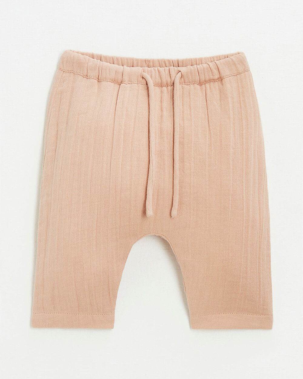 Pantalon en gaze de coton Coloris bois de rose Natalys