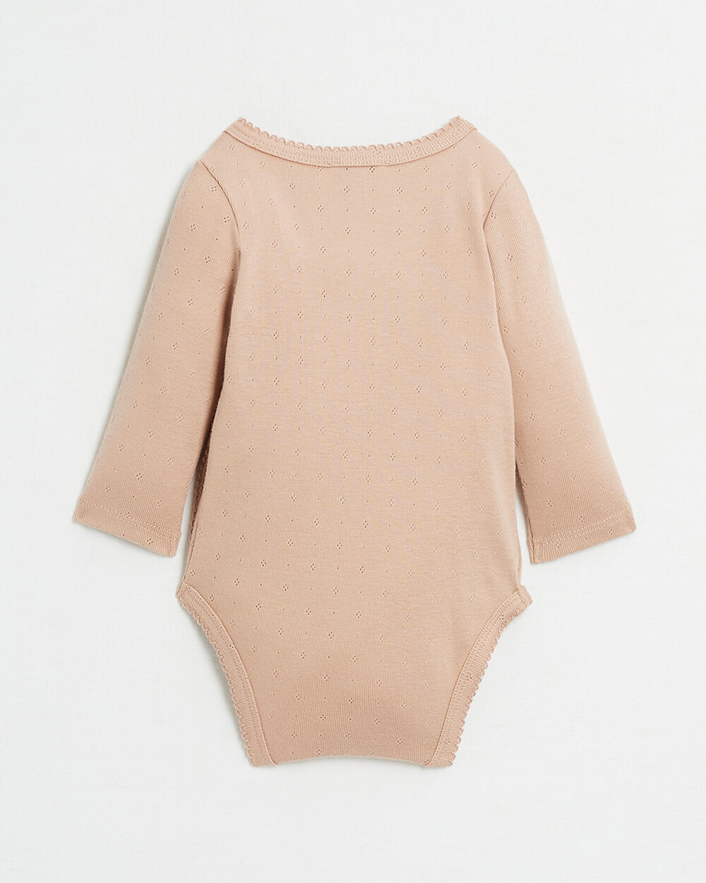 Body croisé fantaisie manches longues Coloris bois de rose Natalys