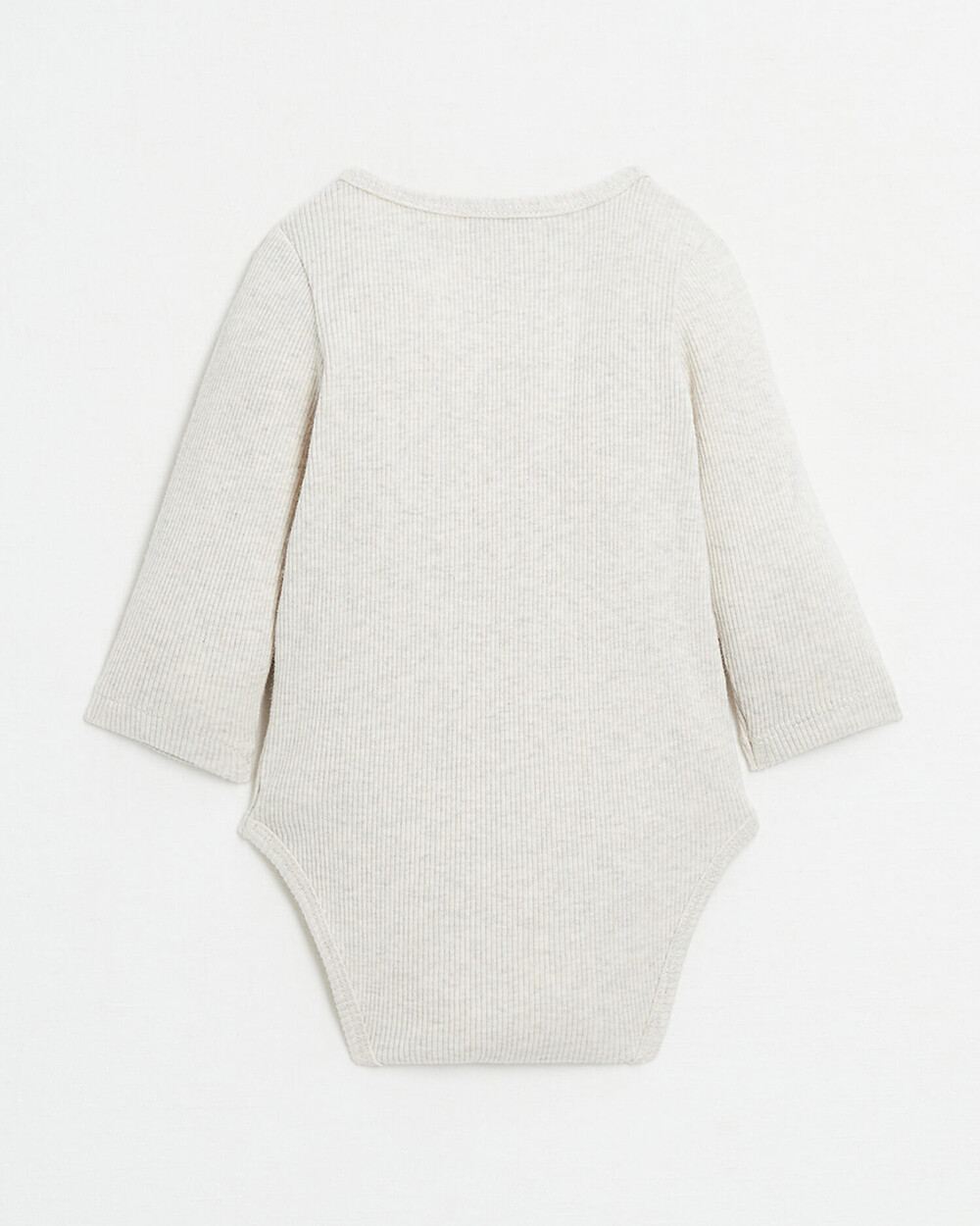 Body croisé brodé Amour Coloris beige chiné Natalys