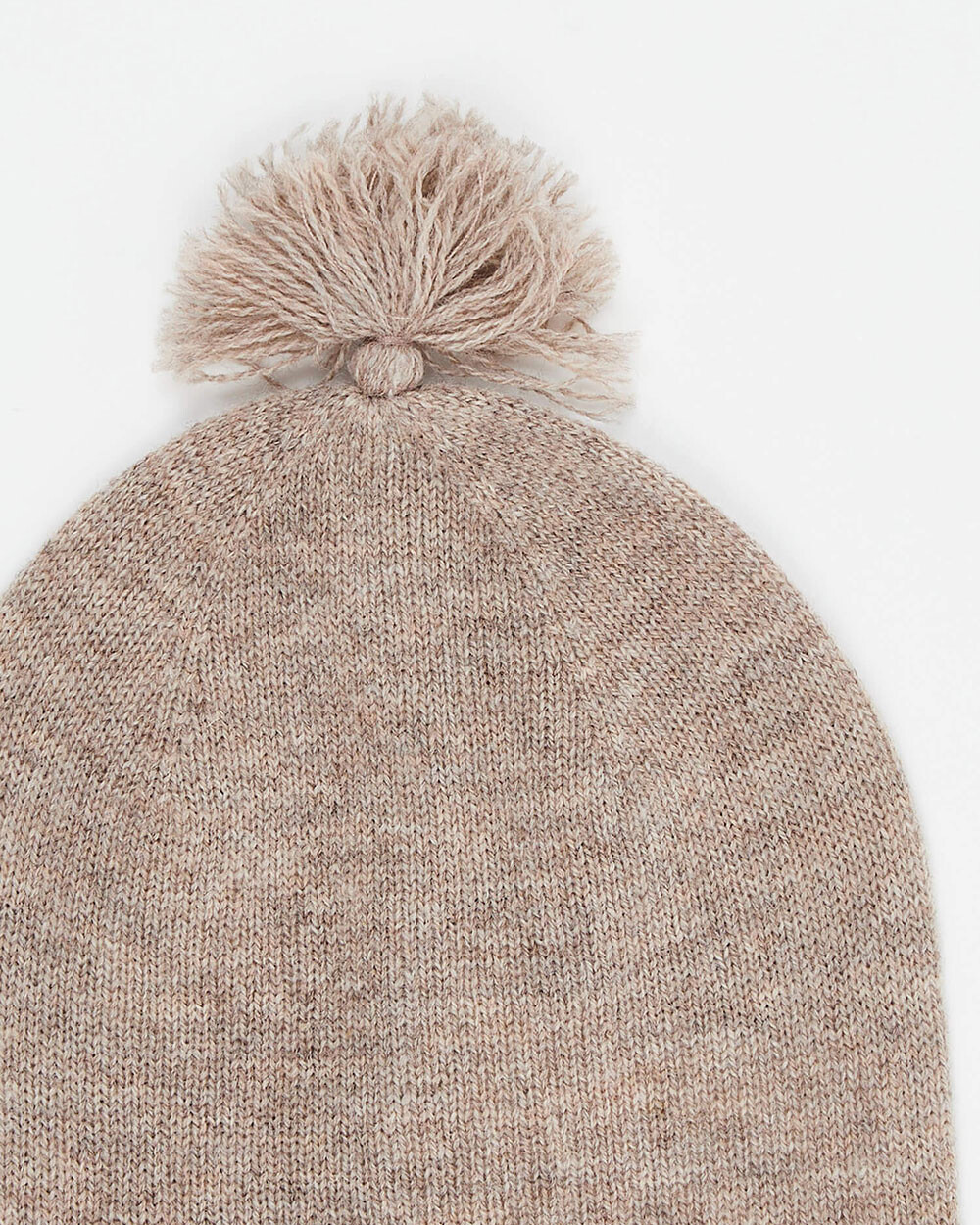 Bonnet en laine Mérinos Coloris marron chiné Natalys