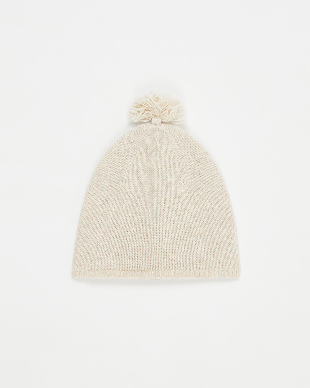 Bonnet en laine Mérinos Coloris beige chiné Natalys