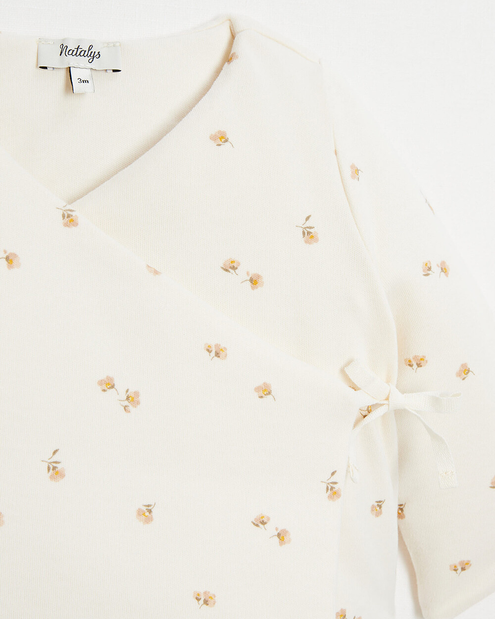 Brassi&egrave;re crois&eacute;e ouatin&eacute;e Imprim&eacute; fleurs  Natalys