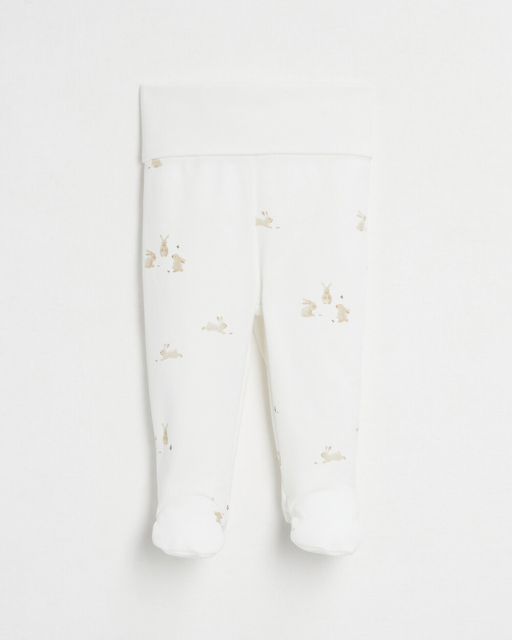 Caleçon à pieds en coton Imprimé lapins Natalys