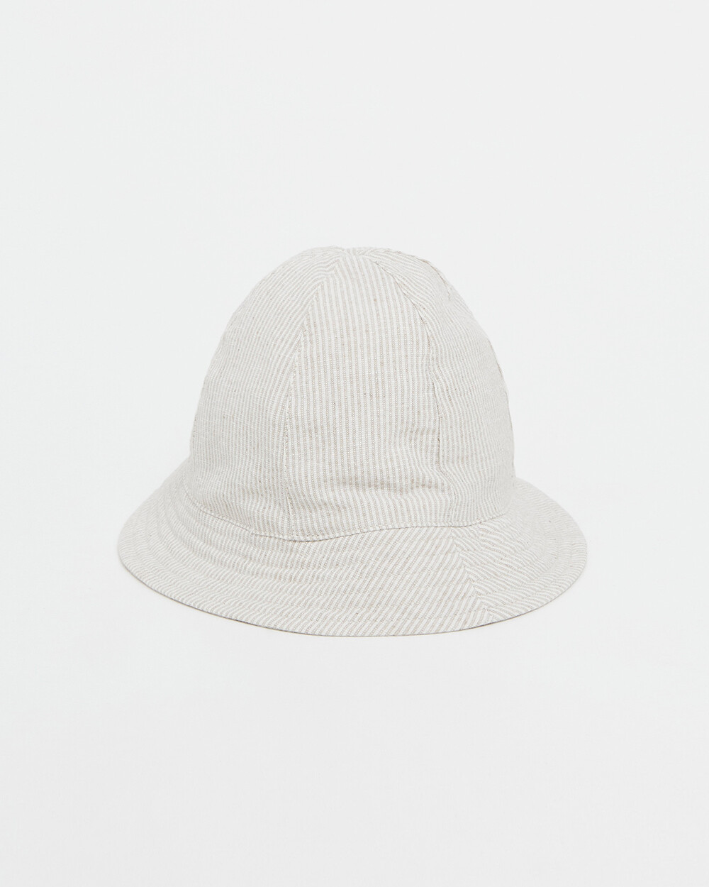 Chapeau en seersucker A rayures coloris beige Natalys