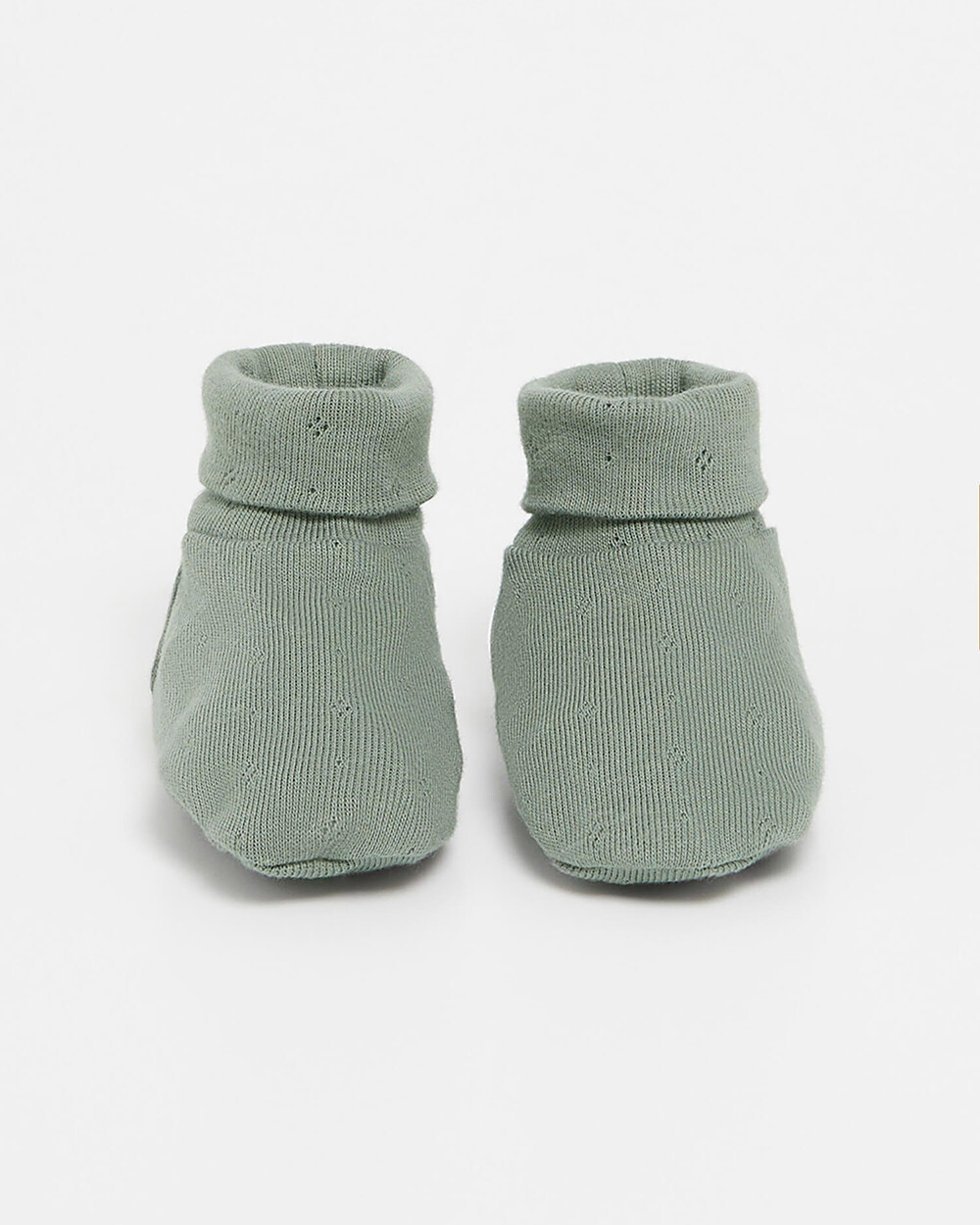 Chaussons ajourés en coton Coloris vert Natalys