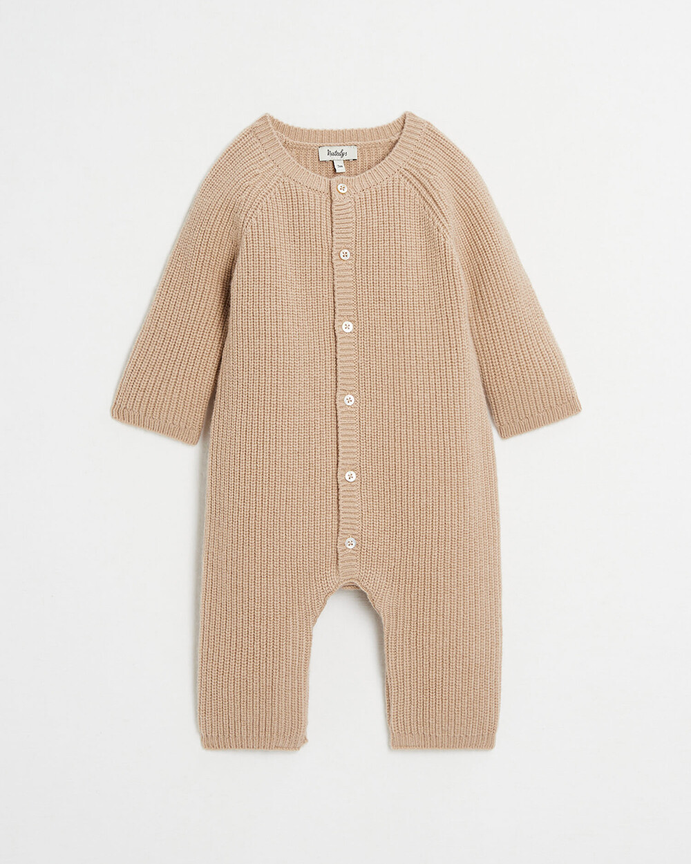 Combinaison longue en tricot Coloris camel Natalys