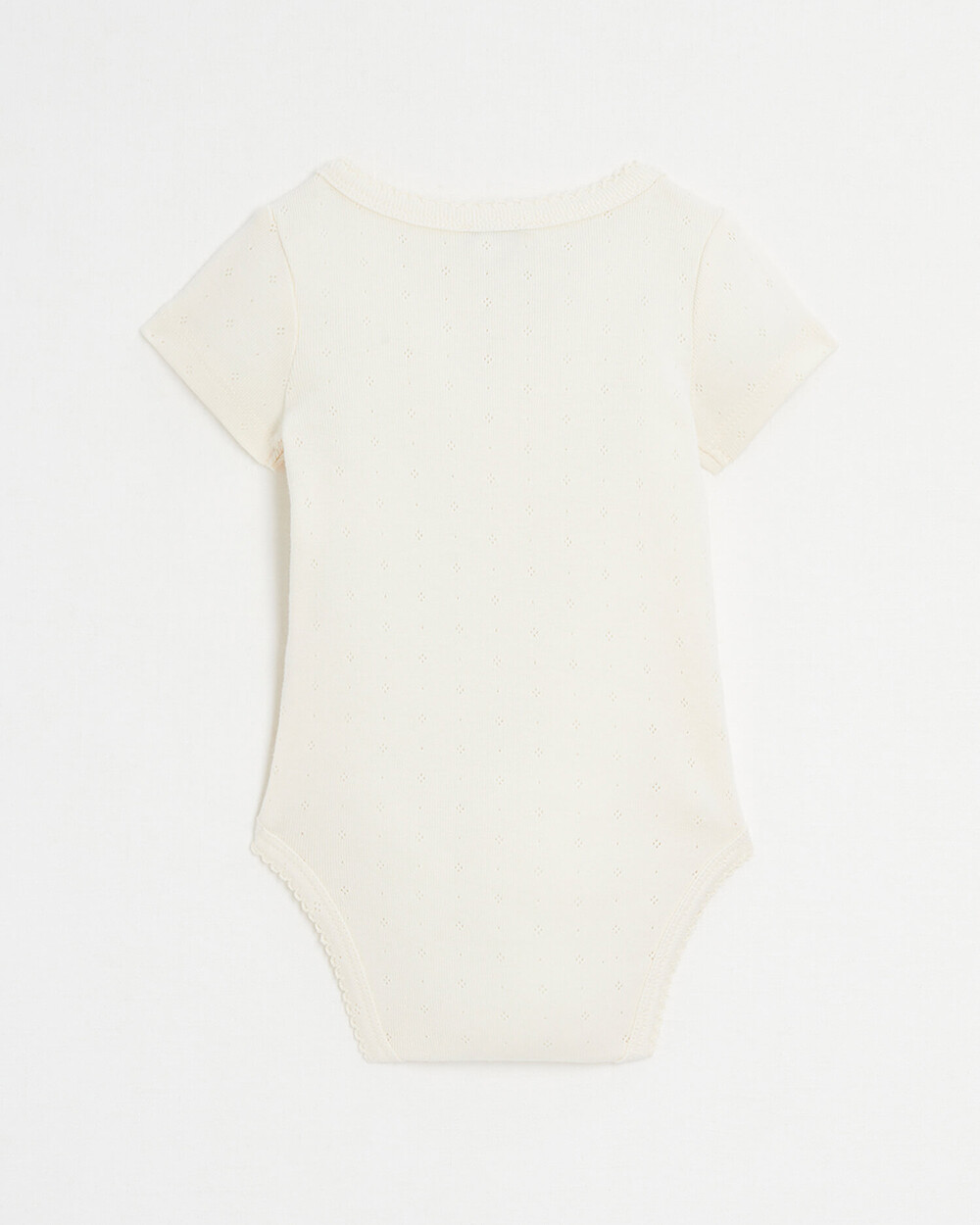 Body crois&eacute; fantaisie manches courtes Coloris craie  Natalys
