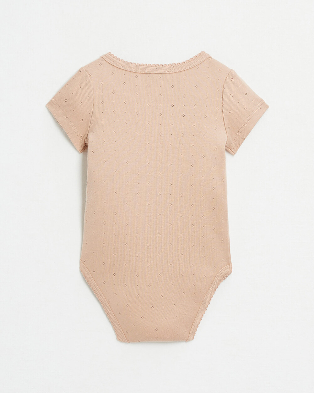 Body crois&eacute; fantaisie manches courtes Coloris bois de rose  Natalys