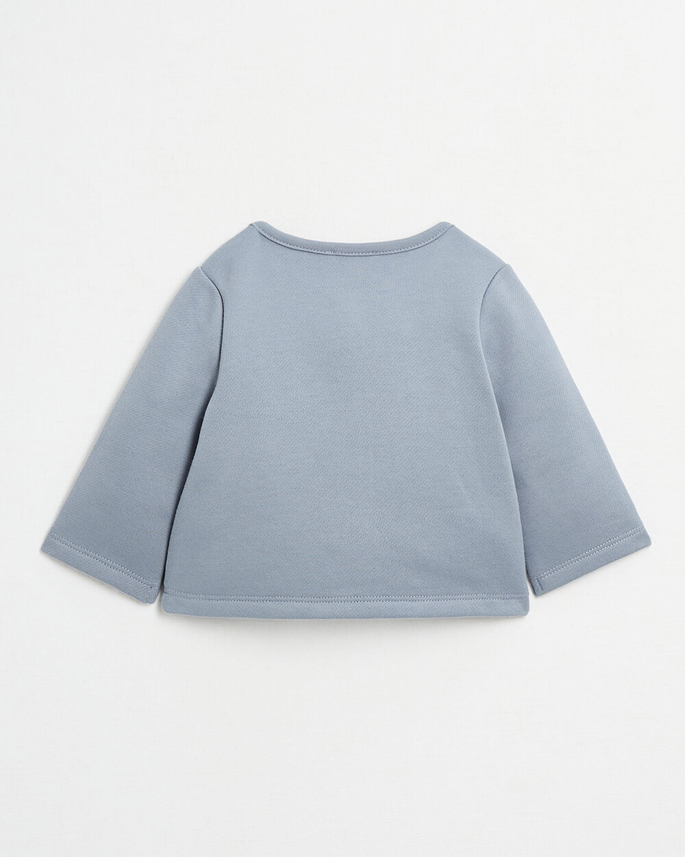 Gilet brodé en molleton Coloris bleu gris Natalys