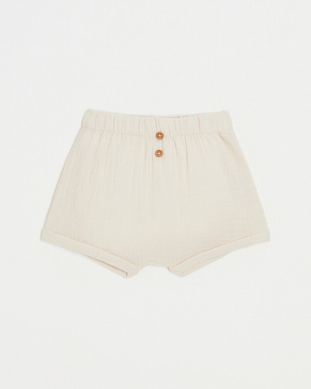 Short en gaze de coton Coloris beige Natalys
