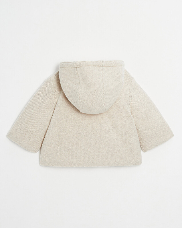 Veste en tricot doublée Coloris beige chiné Natalys