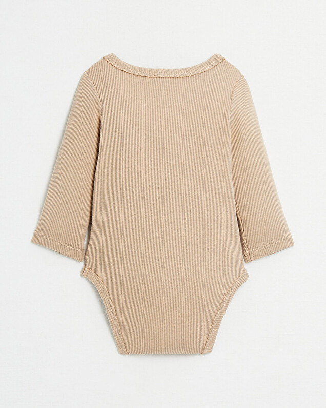Body croisé brodé Chaton Coloris camel  Natalys