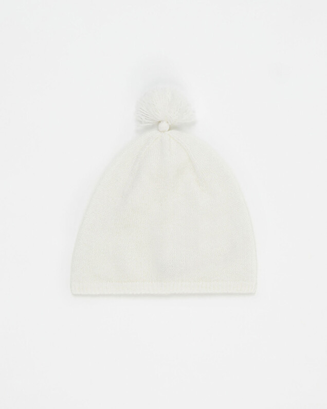Bonnet en laine Mérinos Coloris écru  Natalys