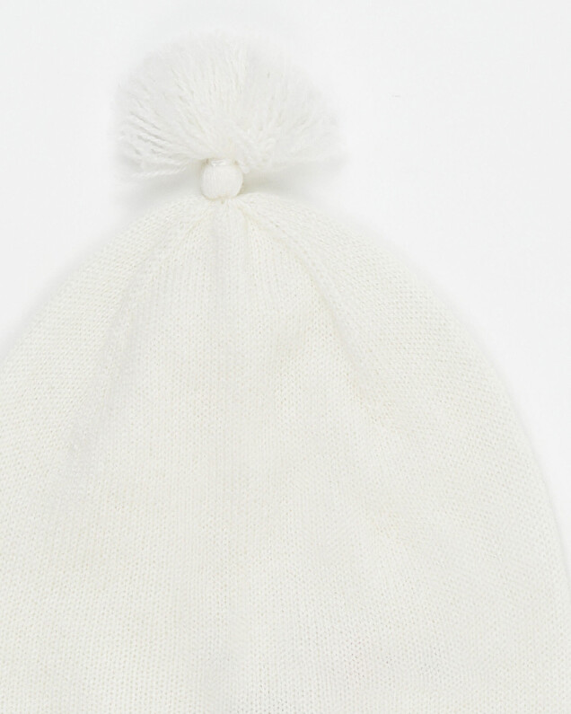 Bonnet en laine Mérinos Coloris écru  Natalys
