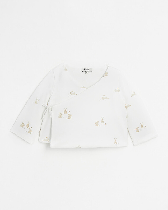 Brassière croisée ouatinée Imprimé lapins  Natalys