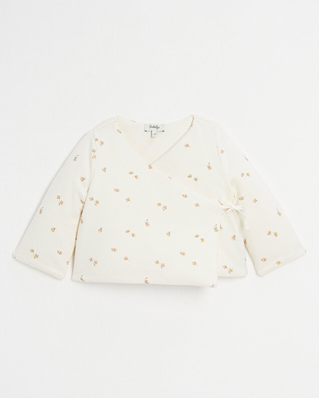 Brassière croisée ouatinée Imprimé fleurs  Natalys
