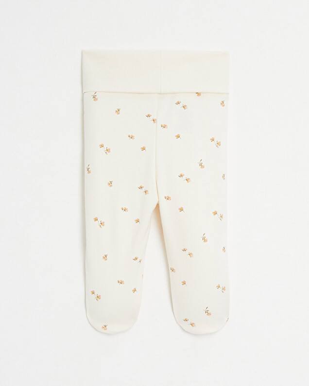 Caleçon à pieds en coton Imprimé fleurs Natalys