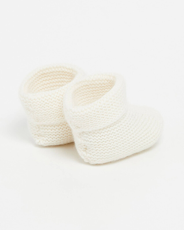 Chaussons en Cachemire Coloris écru  Natalys