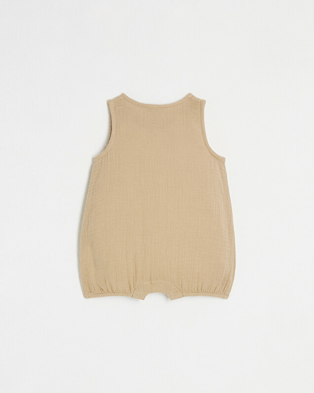 Combinaison en gaze de coton Coloris camel Natalys