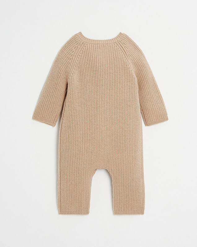 Combinaison longue en tricot Coloris camel Natalys
