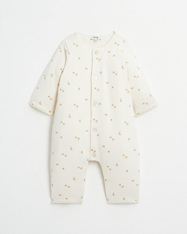 Combinaison longue en coton Imprimé fleurs Natalys