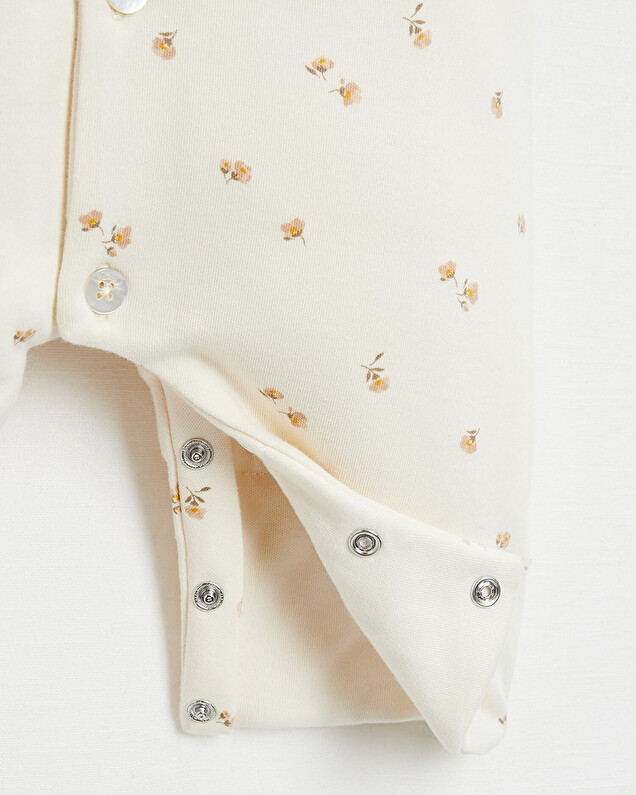 Combinaison longue en coton Imprimé fleurs Natalys