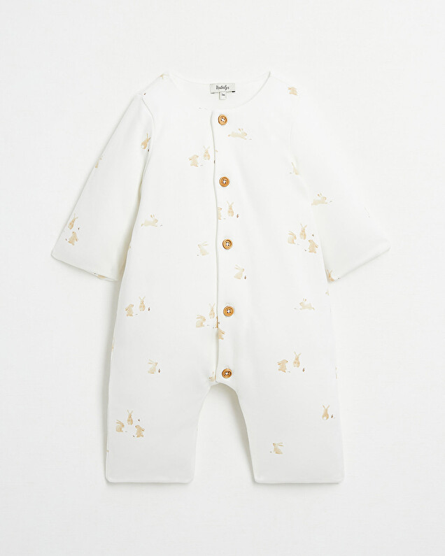 Combinaison longue en coton Imprimé lapins  Natalys