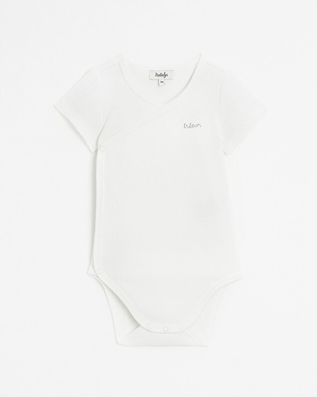 Body croisé brodé Trésor Coloris écru Natalys