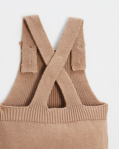 salopette en tricot Coloris camel  Natalys