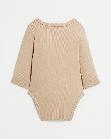 Body crois&eacute; brod&eacute; Chaton Coloris camel  Natalys