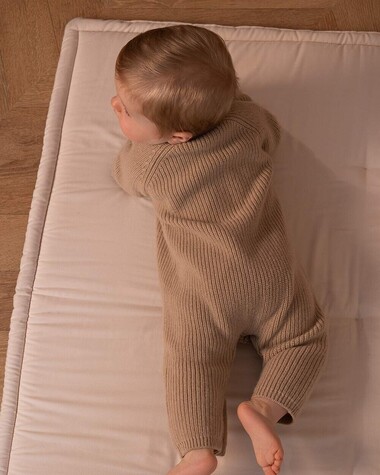 Combinaison longue en tricot Coloris camel  Natalys