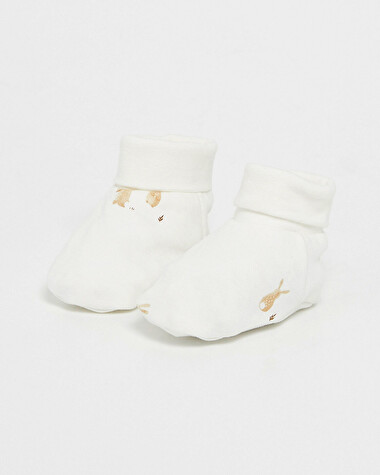 Chaussons en coton Imprim&eacute; lapins  Natalys