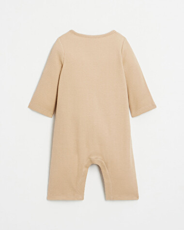 Combinaison brod&eacute;ee sans pied Coloris camel  Natalys