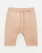Pantalon en gaze de coton Coloris bois de rose Natalys
