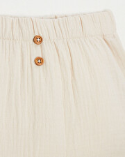 Short en gaze de coton Coloris beige Natalys