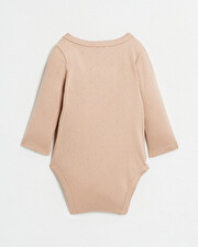 Body croisé fantaisie manches longues Coloris bois de rose Natalys