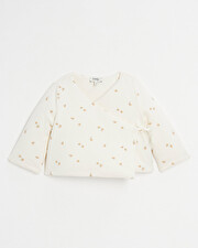 Brassi&egrave;re crois&eacute;e ouatin&eacute;e Imprim&eacute; fleurs  Natalys