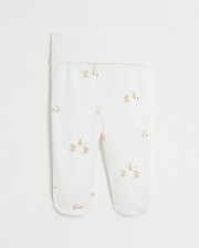 Caleçon à pieds en coton Imprimé lapins Natalys
