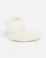 Chaussons en Cachemire Coloris écru Natalys