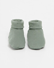 Chaussons ajourés en coton Coloris vert Natalys