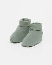 Chaussons ajourés en coton Coloris vert Natalys