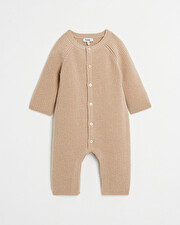 Combinaison longue en tricot Coloris camel Natalys