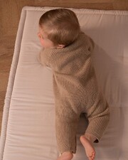 Combinaison longue en tricot Coloris camel Natalys