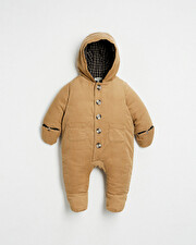 Combi-pilote en velours Coloris camel Natalys