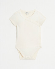 Body crois&eacute; fantaisie manches courtes Coloris craie  Natalys