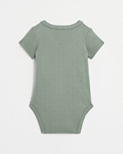 Body croisé fantaisie manches courtes Coloris vert Natalys