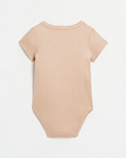 Body crois&eacute; fantaisie manches courtes Coloris bois de rose  Natalys