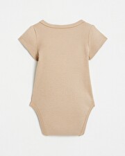 Body croisé brodé Petit soleil Coloris camel Natalys