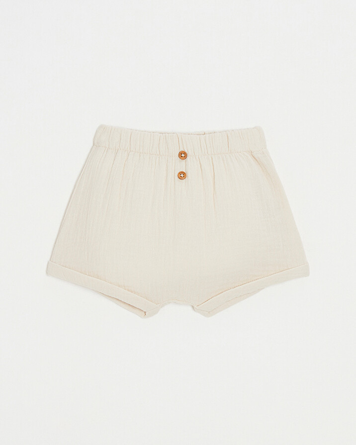 Short en gaze de coton Coloris beige Natalys