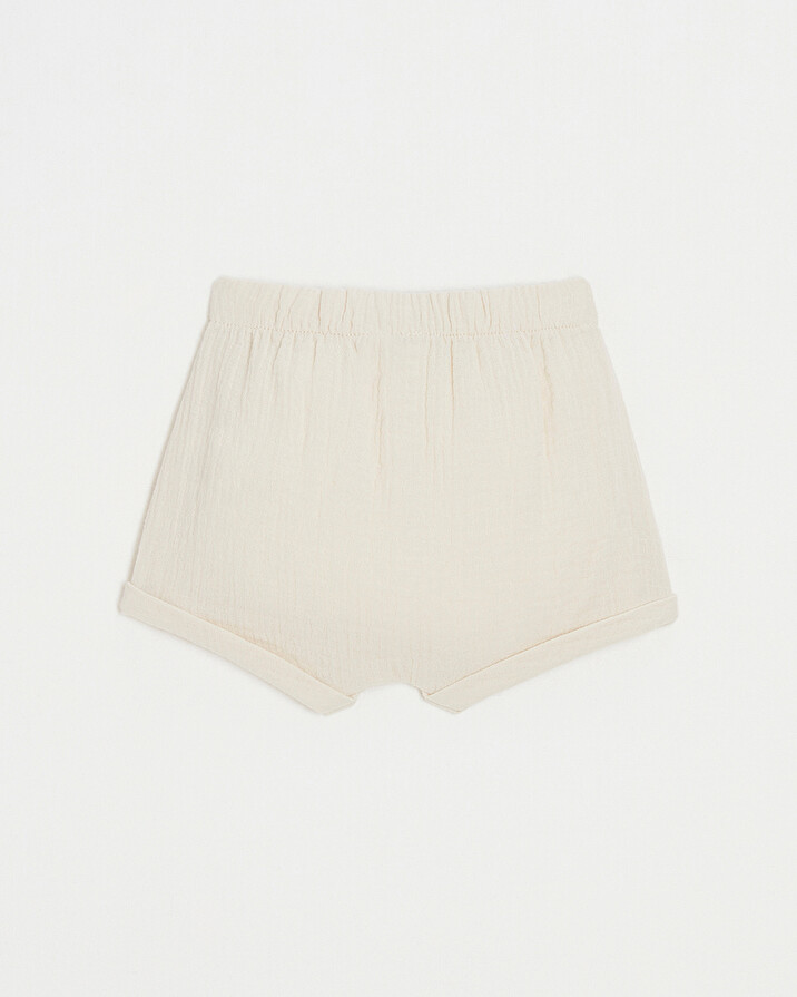 Short en gaze de coton Coloris beige Natalys